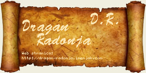 Dragan Radonja vizit kartica